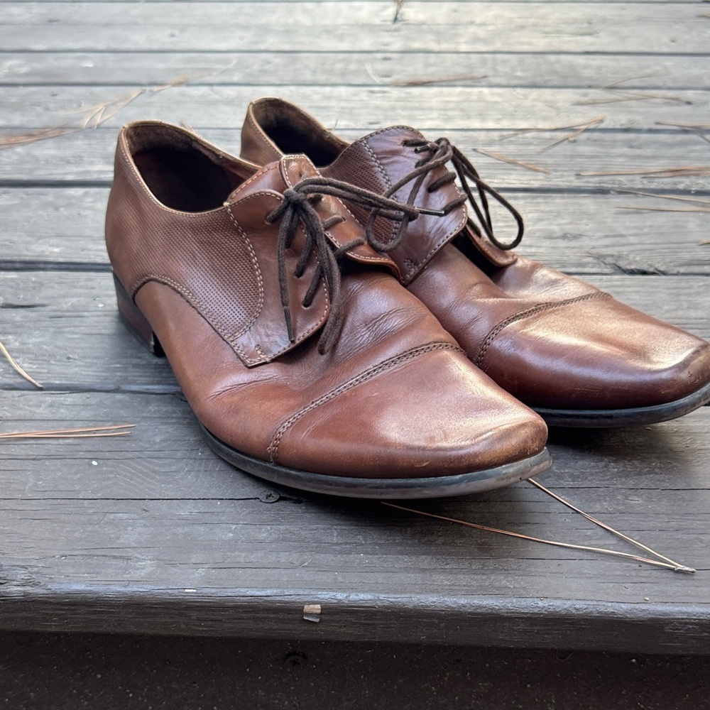 Florsheim brown leather men’s dress shoes size 10.5